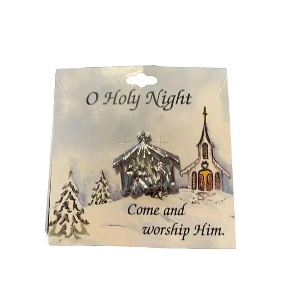 O HOLY NIGHT NATIVITY PIN YEAR 2000 - Picture 1 of 2